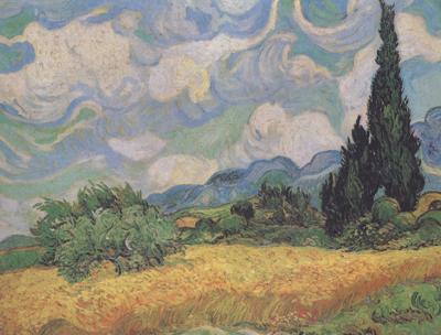 Vincent Van Gogh Wheat Field with Cypresses at the Haute Galline near Eygalieres (nn04)